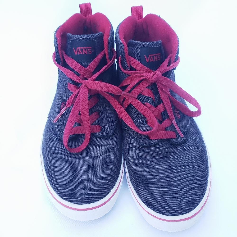 Vans Atwood Hi Top Grey/Red Sneakers Youth 5